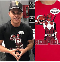 SUCIOWEAR OFFICIAL "REDPOOL" RED RANGER/DEADPOOL Hybrid Tshirt