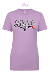 Lifestyle Jiujitsu Hot Pink  or Lilac Racerback Tanks and Tees