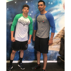 Lifestyle Jiujitsu 3/4 Triblend Raglans - Raglan 3/4 Baseball Tees