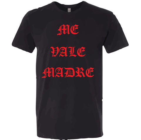 SUCIOWEAR OFFICIAL "ME VALE MADRE" Next Level Unisex Tee Red/Black