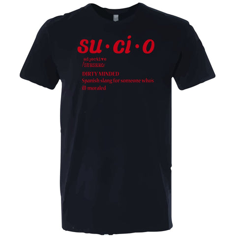 SUCIOWEAR OFFICIAL "Sucio Definition' Next Level Tee Black/Red