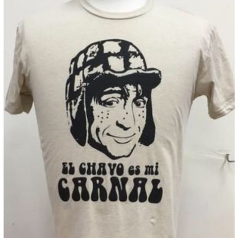 SUCIOWEAR OFFICIAL "El Chavo es mi Carnal" Next Level Unisex Tee Beige/Black