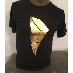 Suciowear Official Gold Foiled Power Ranger Lightning Bolt Quality Unisex Tees - T-Shirt