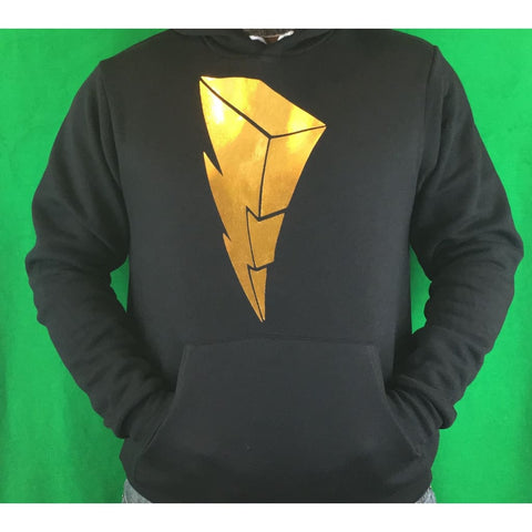 SUCIOWEAR OFFICIAL  "Gold Foiled Power Ranger Lightning Bolt"  Unisex Pullover Hoodies