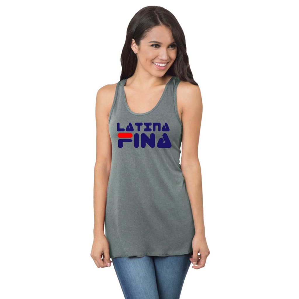 SUCIOWEAR OFFICIAL Latina Fina Next Level Racerback Tanks Multiple Colors - Tank Top