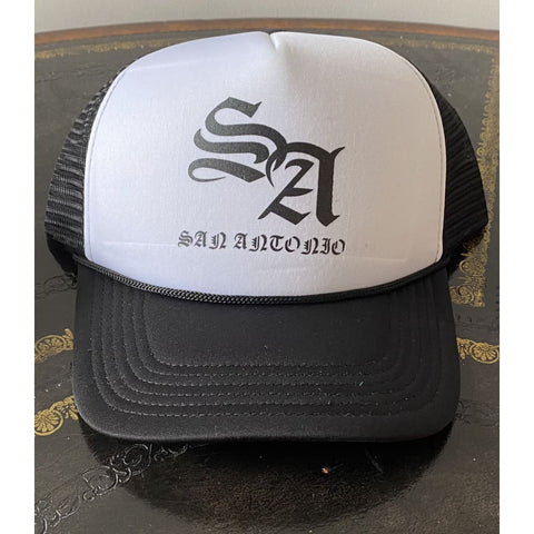 SUCIOWEAR OFFICIAL “SA” Foam Trucker Hat Black/White/Black