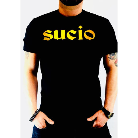 SUCIOWEAR OFFICIAL “SUCIO” Gold Foiled Next Unisex Tee Black/Gold Foil