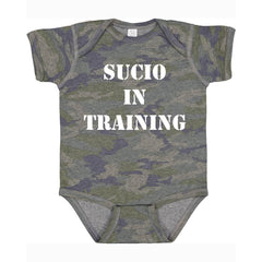 SUCIOWEAR OFFICIAL “Sucio in Training” Vintage Camo Kids Tee/Toddler/Onesie - tshirts