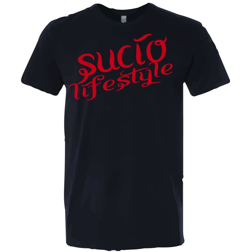 Suciowear Official Sucio Lifestyle Next Level Unisex Tee Black/red - T-Shirt
