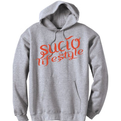 SUCIOWEAR OFFICIAL SUCIO LIFESTYLE TRUE RED INDEPENDENT MIDWEIGHT HOODIES BLACK/HEATHER GREY/WHITE - Hoodie