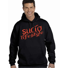 SUCIOWEAR OFFICIAL SUCIO LIFESTYLE TRUE RED INDEPENDENT MIDWEIGHT HOODIES BLACK/HEATHER GREY/WHITE - Hoodie