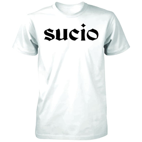 SUCIOWEAR OFFICIAL "SUCIO"  Next Level Unisex Tee White/Black